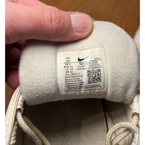 Nike Air Max 97 Shoes Mens Size 10 White Metallic Silver Running 921826-101 - Picture 10 of 10